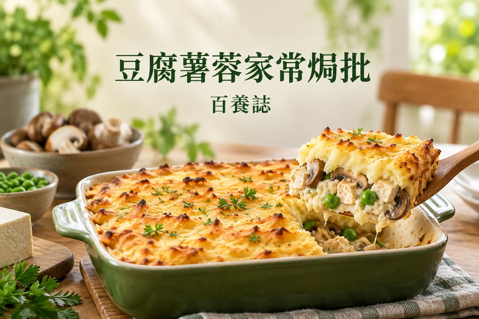 百養誌豆腐薯蓉家常焗批健康教育情境封面。