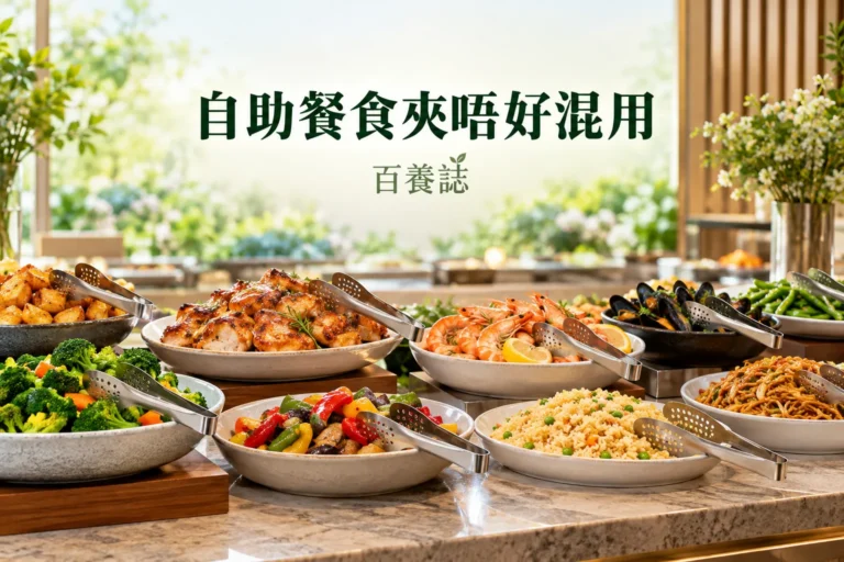 百養誌自助餐食夾唔好混用健康教育情境封面。