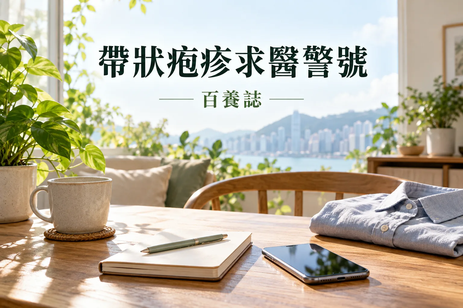 香港家居求醫準備示意,成年人整理皮疹起始日期與醫療資料,不展示診斷或治療結果