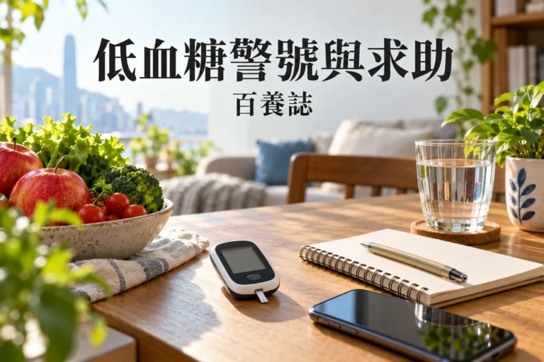百養誌低血糖警號與求助健康教育情境封面。