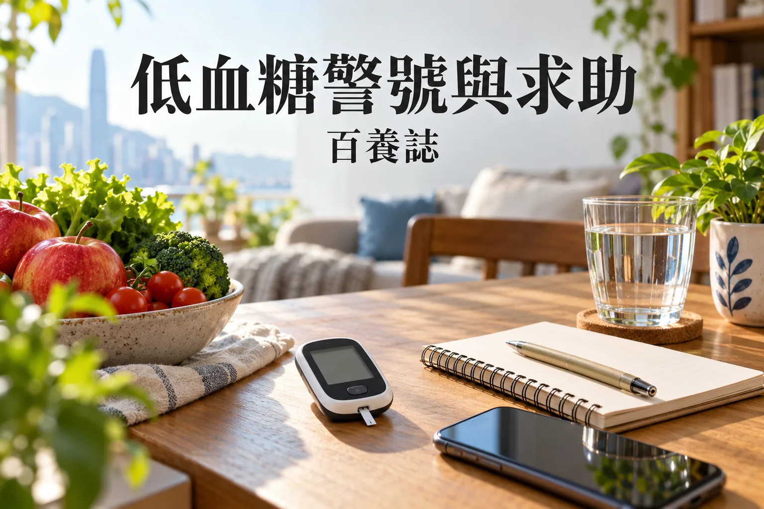 百養誌低血糖警號與求助健康教育情境封面。