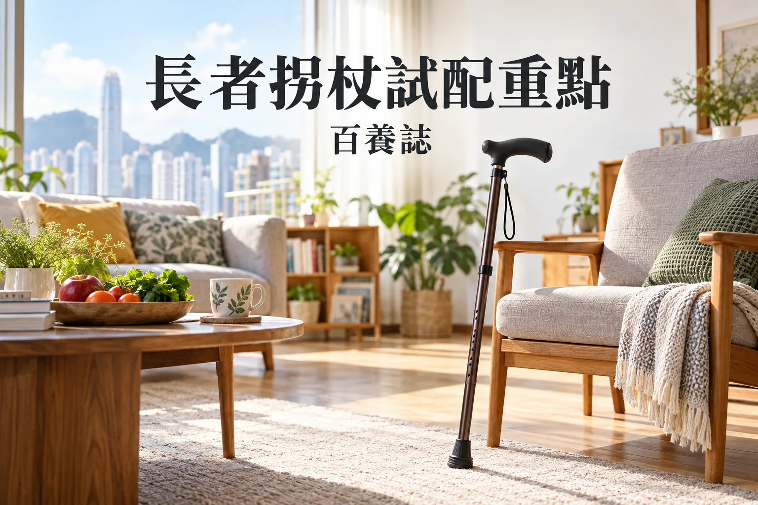 百養誌長者拐杖試配重點健康教育情境封面。