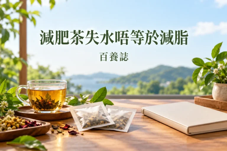 百養誌減肥茶失水唔等於減脂健康教育情境封面。