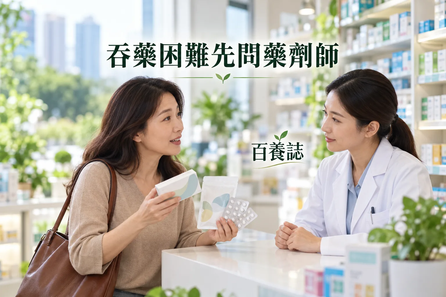 香港成年人帶同原裝藥盒及藥袋向藥劑師查詢吞藥困難