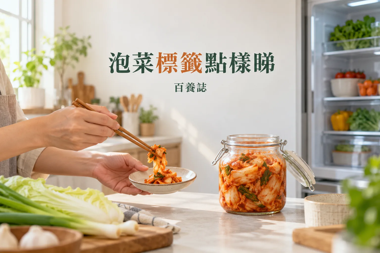 泡菜標籤點樣睇相關家居情景教育示意