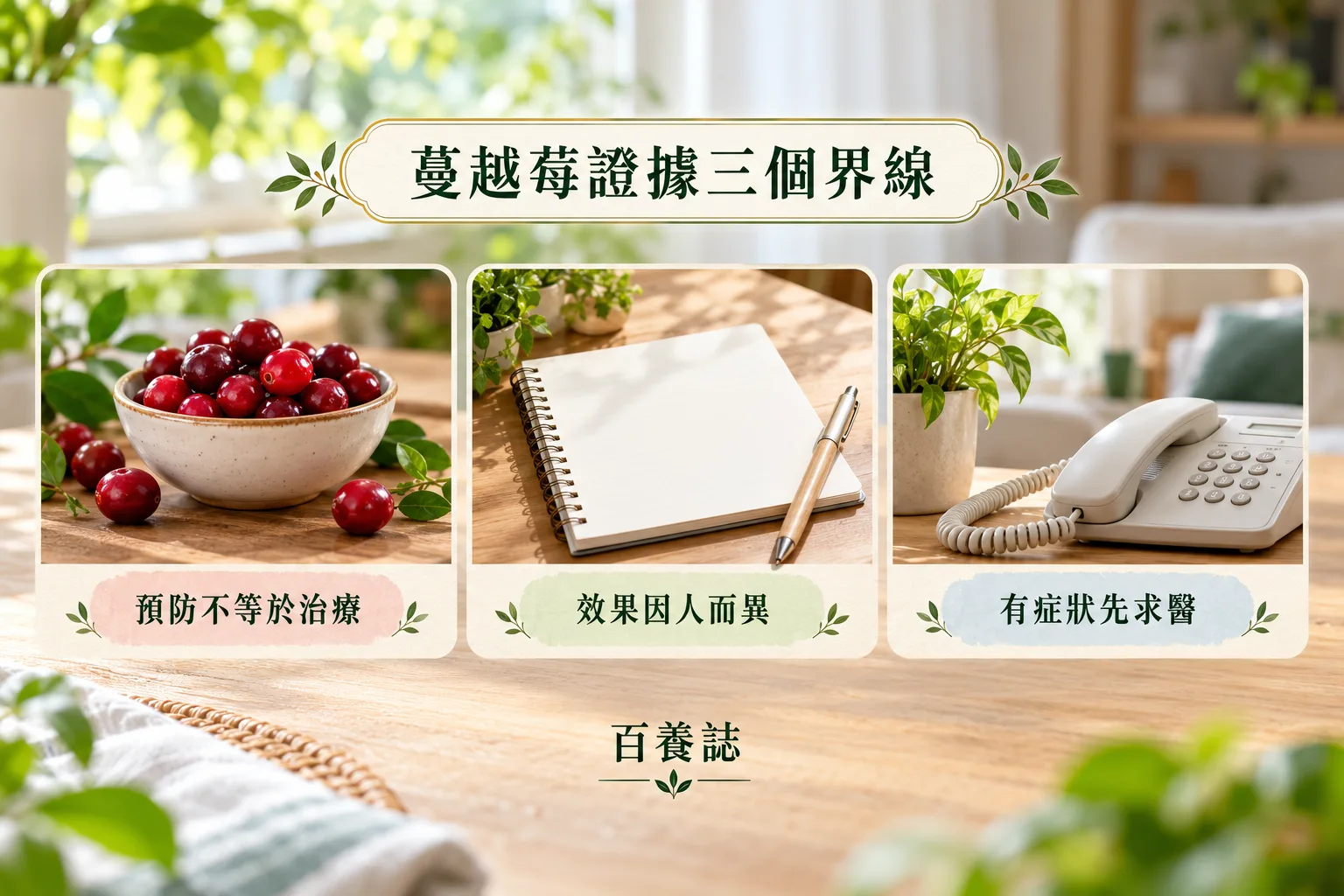 蔓越莓證據三個界線,配合正文的適用限制與下一步閱讀