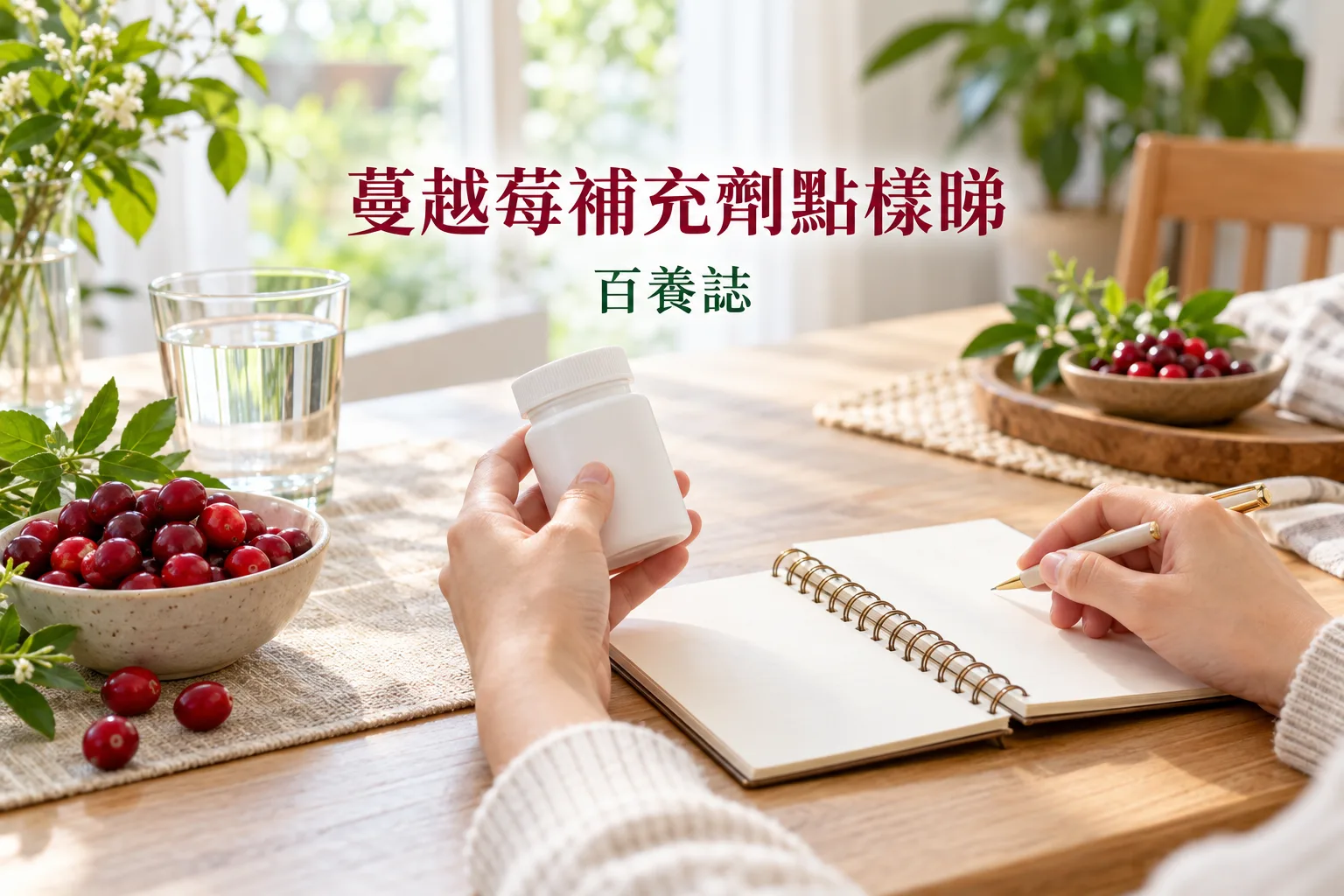 蔓越莓補充劑點樣睇相關家居情景教育示意