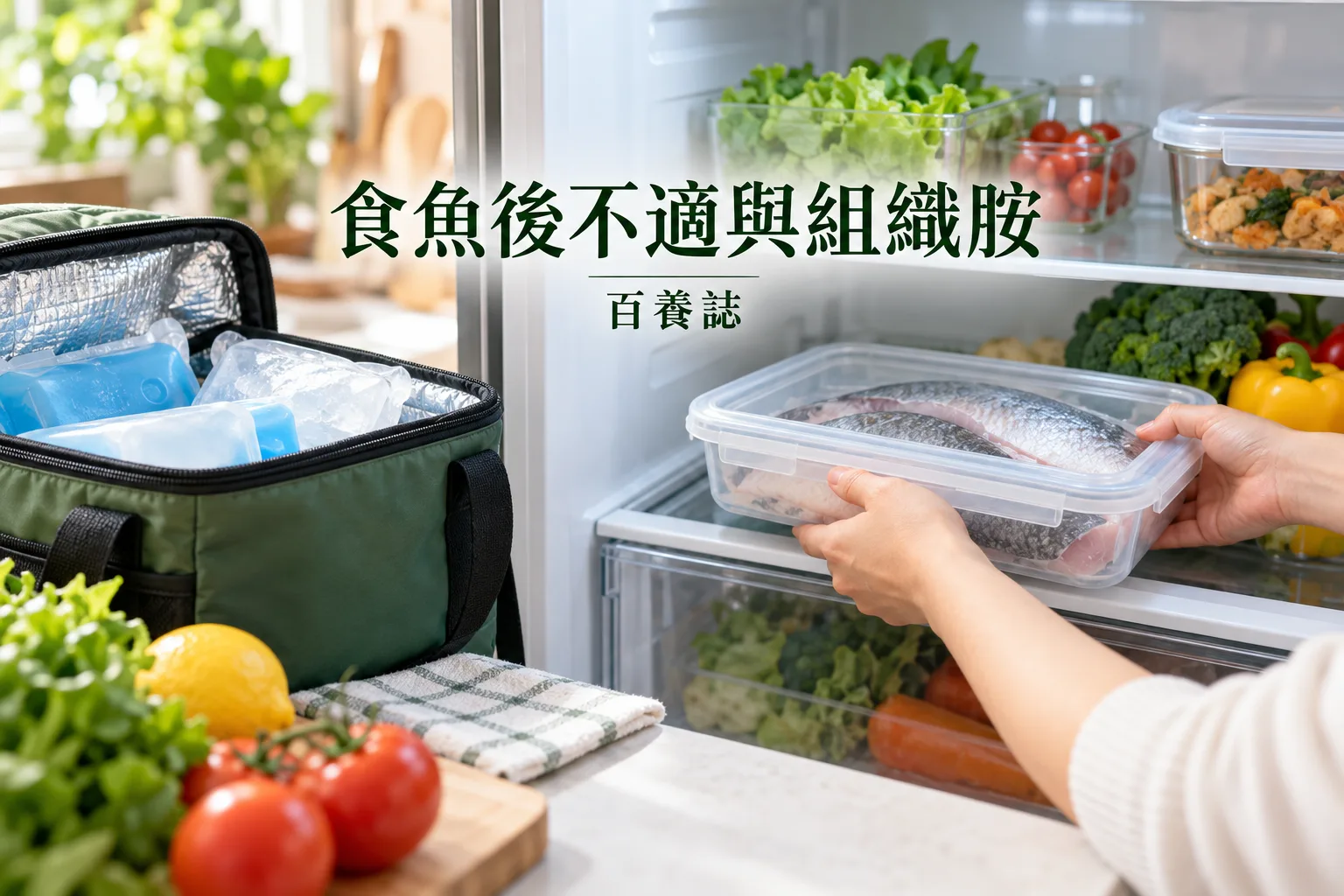 食魚後不適與組織胺相關家居情景教育示意